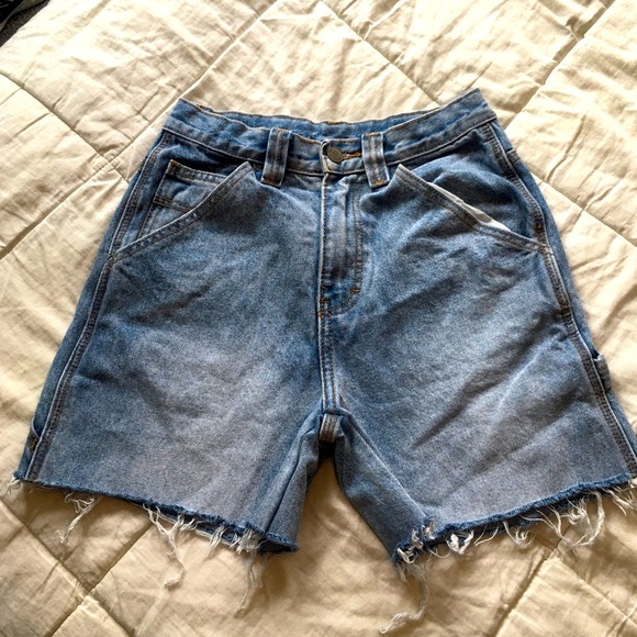 Brandy Melville Pants - Brandy Melville denim carpenter shorts size SM